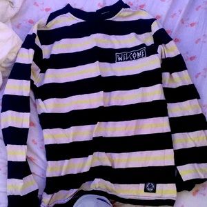 “Welcome”  long sleeve t-shirt
